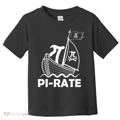 Funny Pi-rate Math Teacher Pi Day Toddler T-Shirt