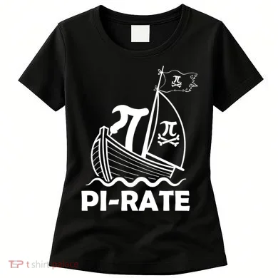 Funny Pi-rate Math Teacher Pi Day Women's T-Shirt