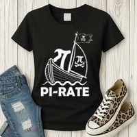 Funny Pi-rate Math Teacher Pi Day Women's T-Shirt thumb 3
