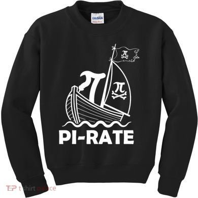 Funny Pi-rate Math Teacher Pi Day Kids Sweatshirt