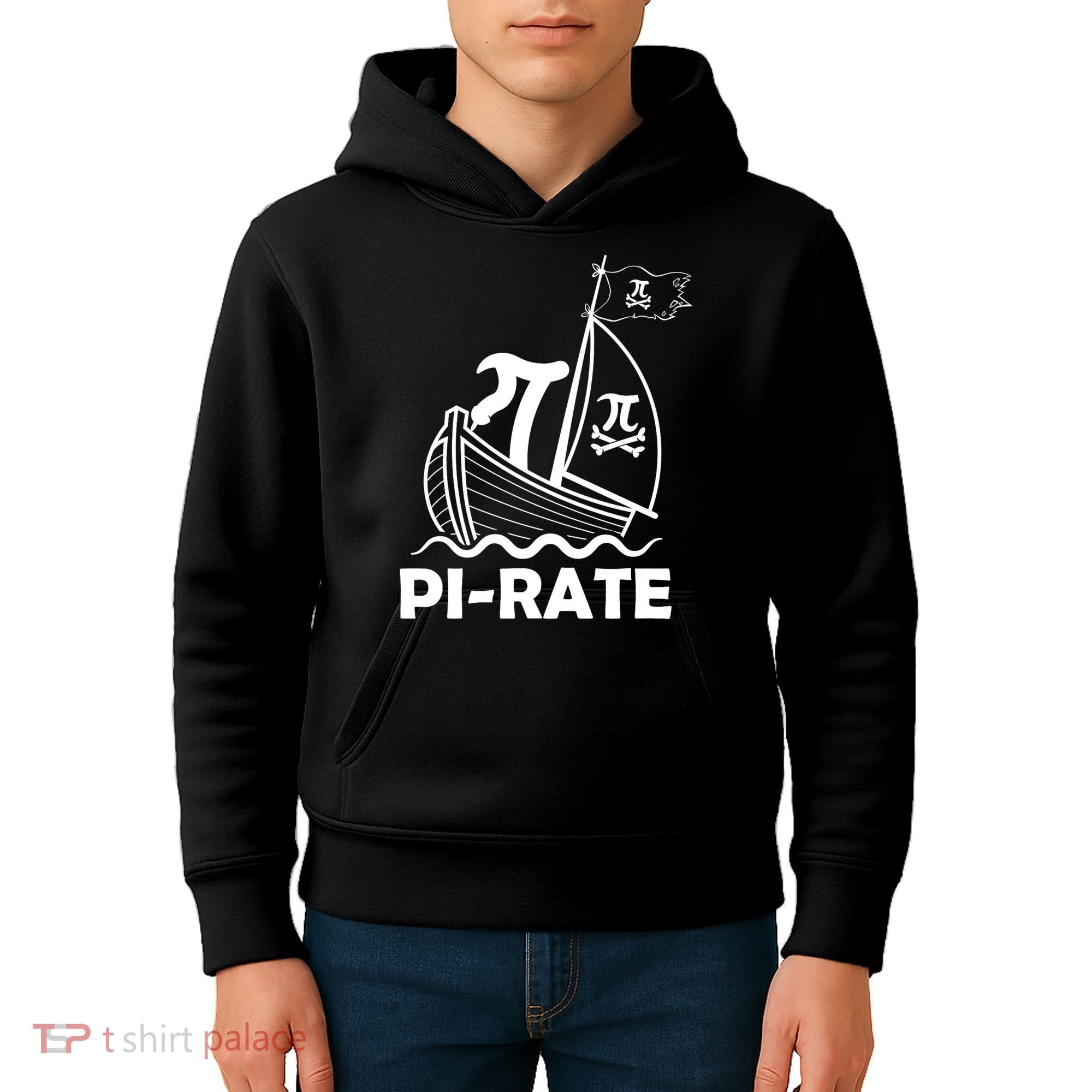 Funny Pi-rate Math Teacher Pi Day Kids Hoodie