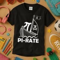 Funny Pi-rate Math Teacher Pi Day Kids T-Shirt thumb 3