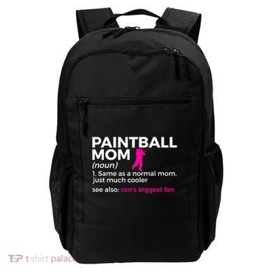 Funny Paintball Mom Definition Son's Biggest Fan Gift Backpack