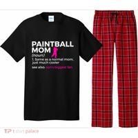 Funny Paintball Mom Definition Son's Biggest Fan Gift Pajama Set thumb 0