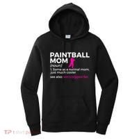 Funny Paintball Mom Definition Son's Biggest Fan Gift Women's Hoodie thumb 0