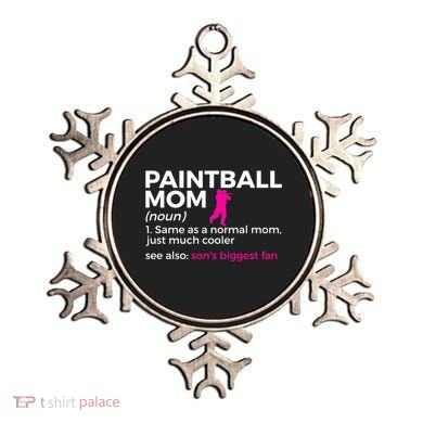 Funny Paintball Mom Definition Son's Biggest Fan Gift Ornament
