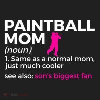 Funny Paintball Mom Definition Son's Biggest Fan Gift Hat thumb 2