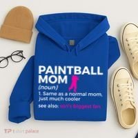 Funny Paintball Mom Definition Son's Biggest Fan Gift Hoodie thumb 4