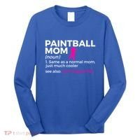 Funny Paintball Mom Definition Son's Biggest Fan Gift Long Sleeve Shirt thumb 0