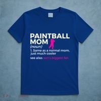 Funny Paintball Mom Definition Son's Biggest Fan Gift T-Shirt thumb 5