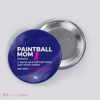 Funny Paintball Mom Definition Son's Biggest Fan Gift Button thumb 0