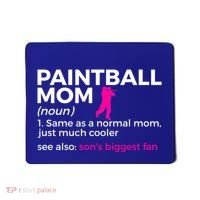 Funny Paintball Mom Definition Son's Biggest Fan Gift Mousepad thumb 0