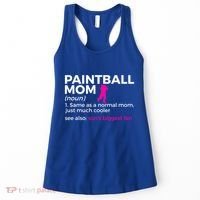 Funny Paintball Mom Definition Son's Biggest Fan Gift Women's Tank Top thumb 0