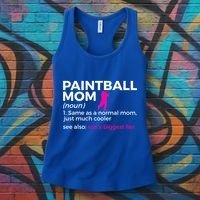 Funny Paintball Mom Definition Son's Biggest Fan Gift Women's Tank Top thumb 3