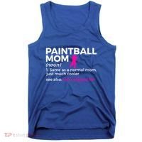Funny Paintball Mom Definition Son's Biggest Fan Gift Tank Top thumb 0