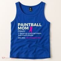 Funny Paintball Mom Definition Son's Biggest Fan Gift Tank Top thumb 2