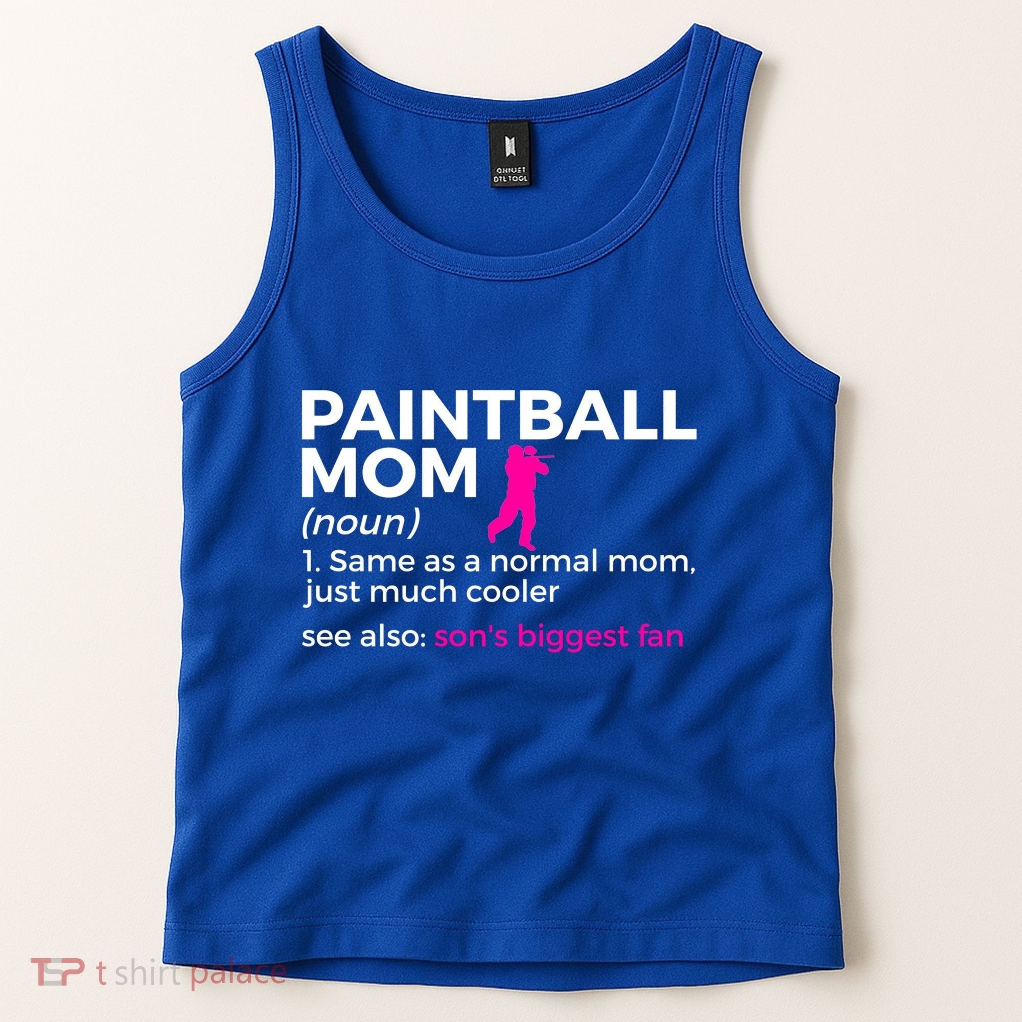 Funny Paintball Mom Definition Son's Biggest Fan Gift Tank Top