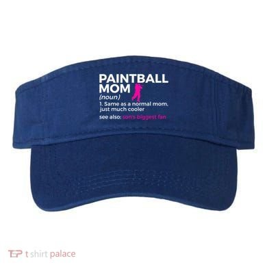 Funny Paintball Mom Definition Son's Biggest Fan Gift Visor