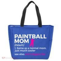 Funny Paintball Mom Definition Son's Biggest Fan Gift Tote Bag thumb 0