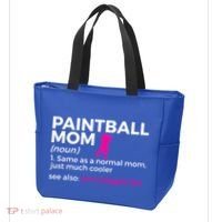 Funny Paintball Mom Definition Son's Biggest Fan Gift Tote Bag thumb 3