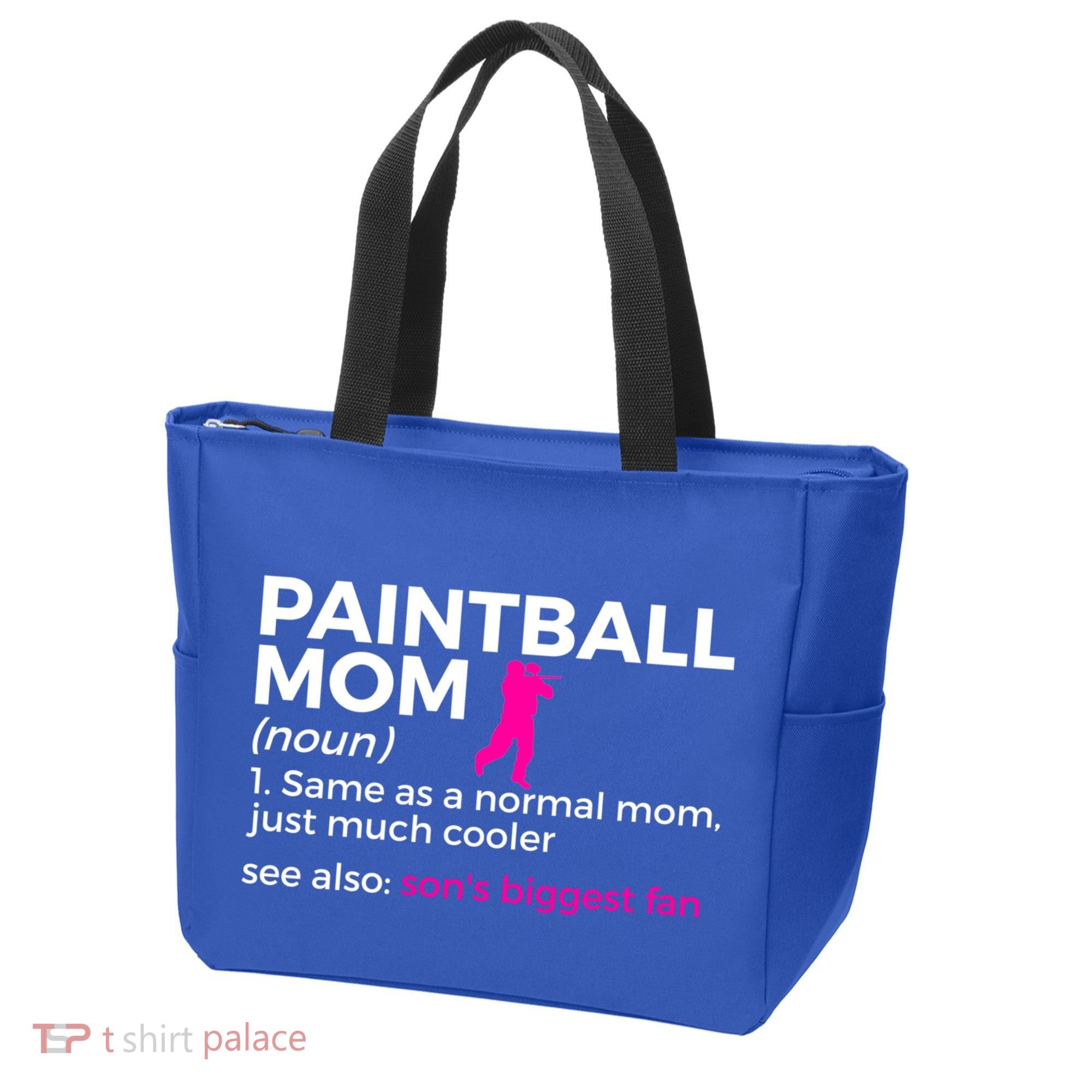Funny Paintball Mom Definition Son's Biggest Fan Gift Tote Bag