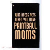 Funny Paintball Mom Mother Paintballer Gift Golf Towel thumb 0