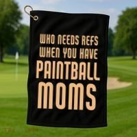Funny Paintball Mom Mother Paintballer Gift Golf Towel thumb 1
