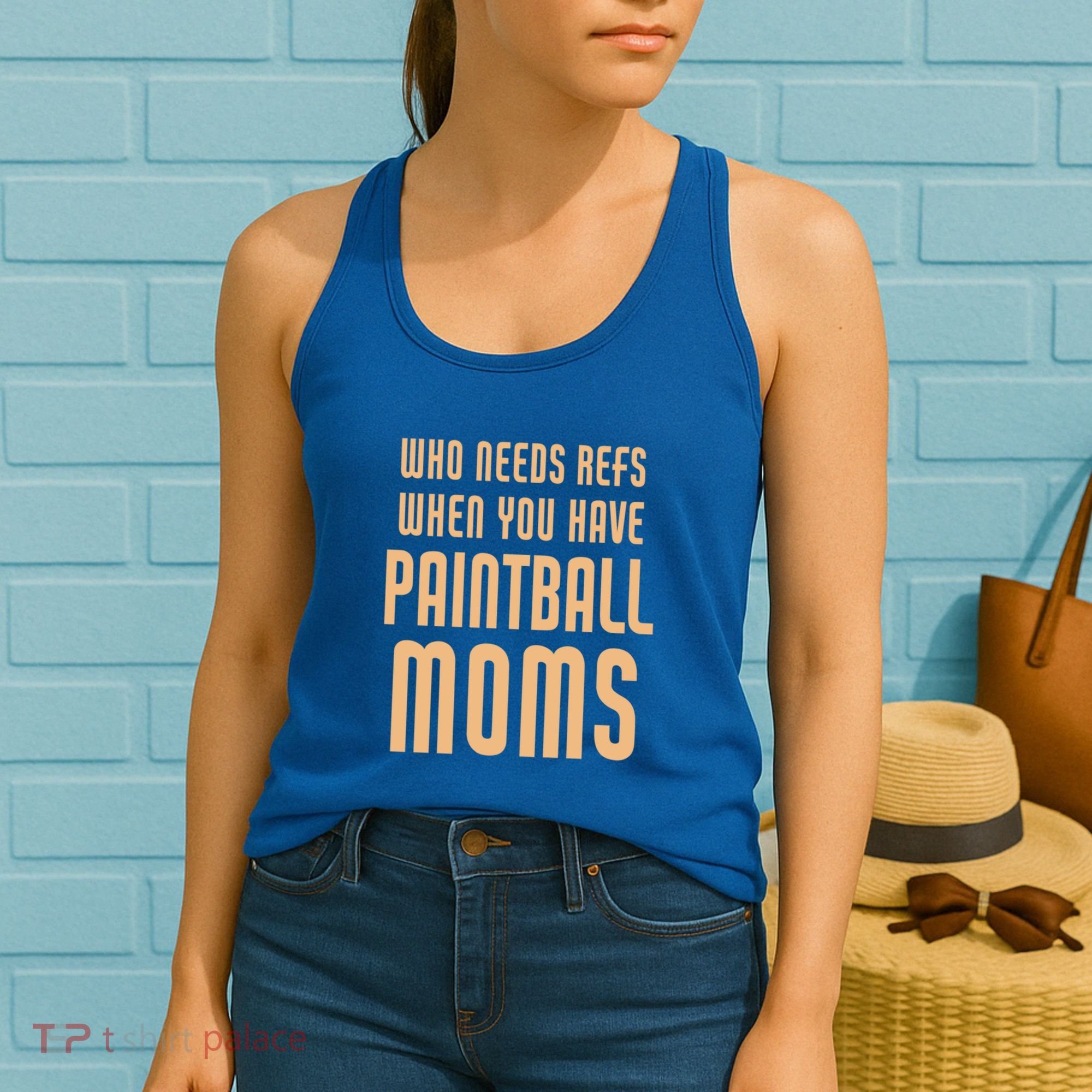 Funny Paintball Mom Mother Paintballer Gift Women's Tank Top