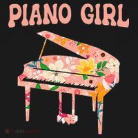 Funny Piano Music Instrument Musician  Piano Girl T-Shirt thumb 7