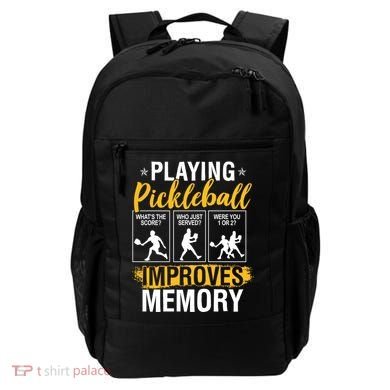 Funny Pickleball Memory Graphic Pickleball Player Backpack