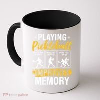 Funny Pickleball Memory Graphic Pickleball Player Coffee Mug thumb 0