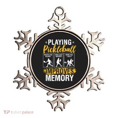 Funny Pickleball Memory Graphic Pickleball Player Ornament