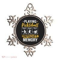 Funny Pickleball Memory Graphic Pickleball Player Ornament thumb 0