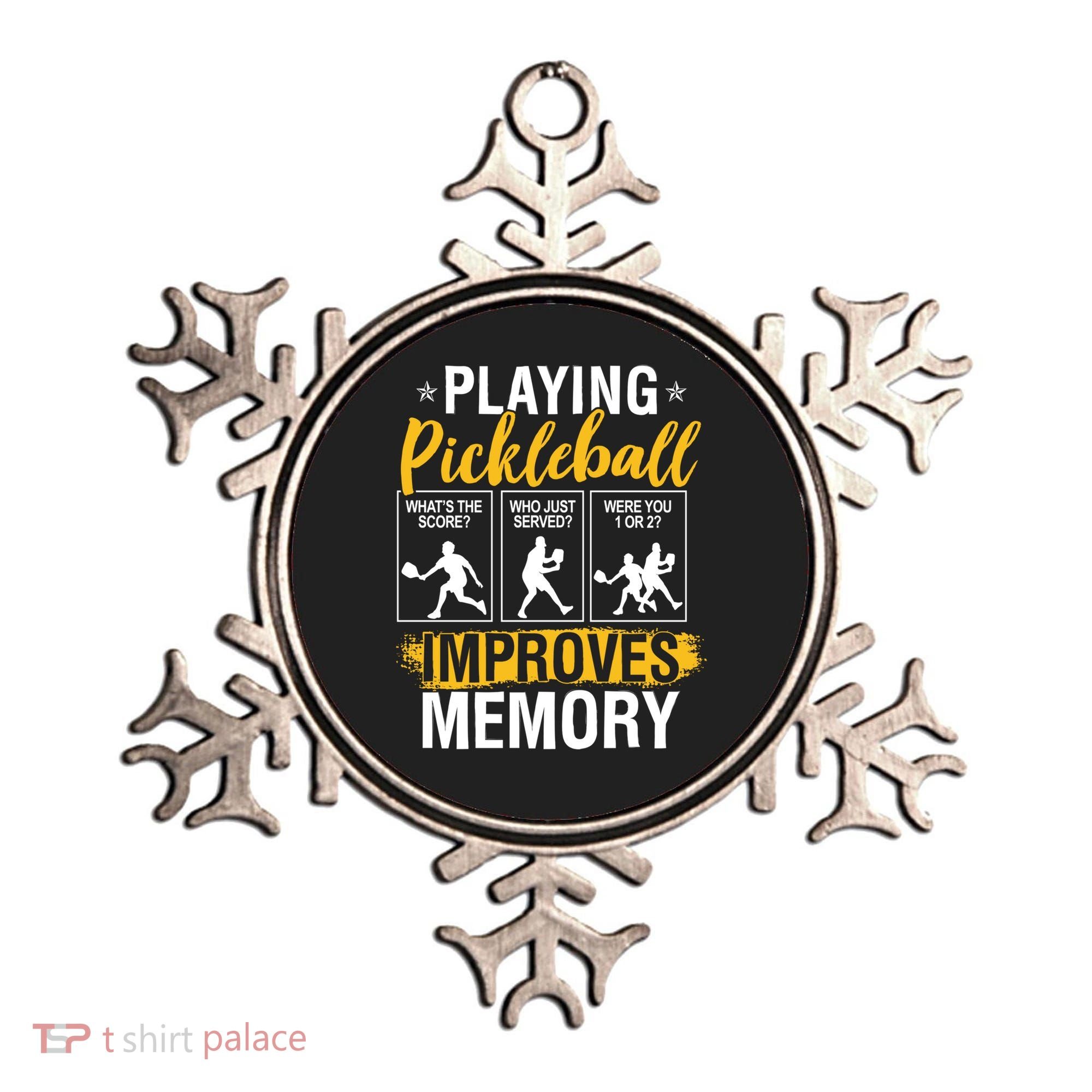 Funny Pickleball Memory Graphic Pickleball Player Ornament