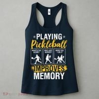 Funny Pickleball Memory Graphic Pickleball Player Women's Tank Top thumb 3