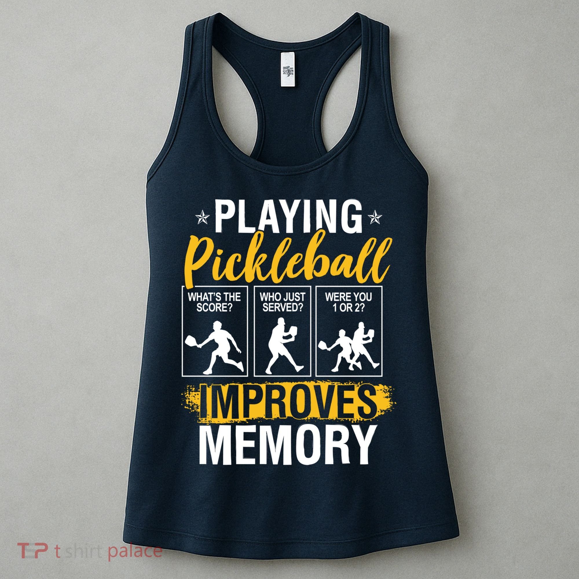 Funny Pickleball Memory Graphic Pickleball Player Women's Tank Top