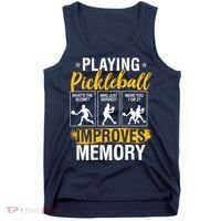 Funny Pickleball Memory Graphic Pickleball Player Tank Top thumb 0
