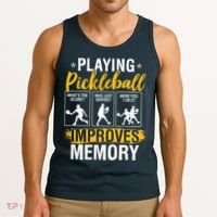 Funny Pickleball Memory Graphic Pickleball Player Tank Top thumb 3
