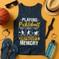 Funny Pickleball Memory Graphic Pickleball Player Tank Top thumb 4