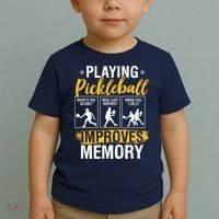 Funny Pickleball Memory Graphic Pickleball Player Toddler T-Shirt thumb 2
