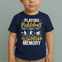 Funny Pickleball Memory Graphic Pickleball Player Toddler T-Shirt thumb 2