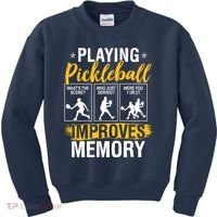 Funny Pickleball Memory Graphic Pickleball Player Kids Sweatshirt thumb 0