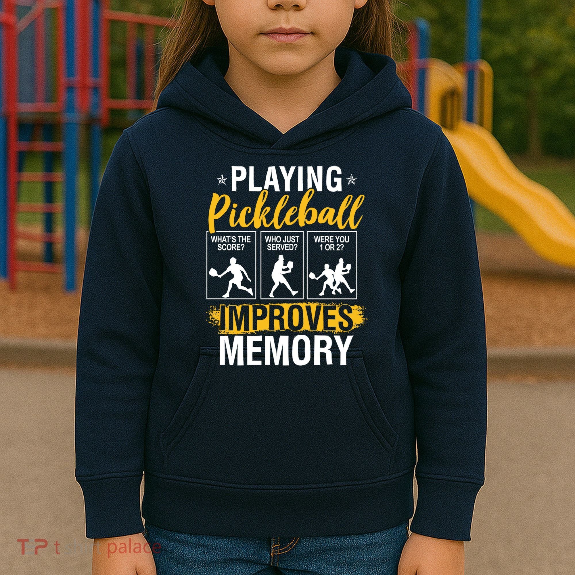 Funny Pickleball Memory Graphic Pickleball Player Kids Hoodie
