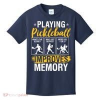 Funny Pickleball Memory Graphic Pickleball Player Kids T-Shirt thumb 0