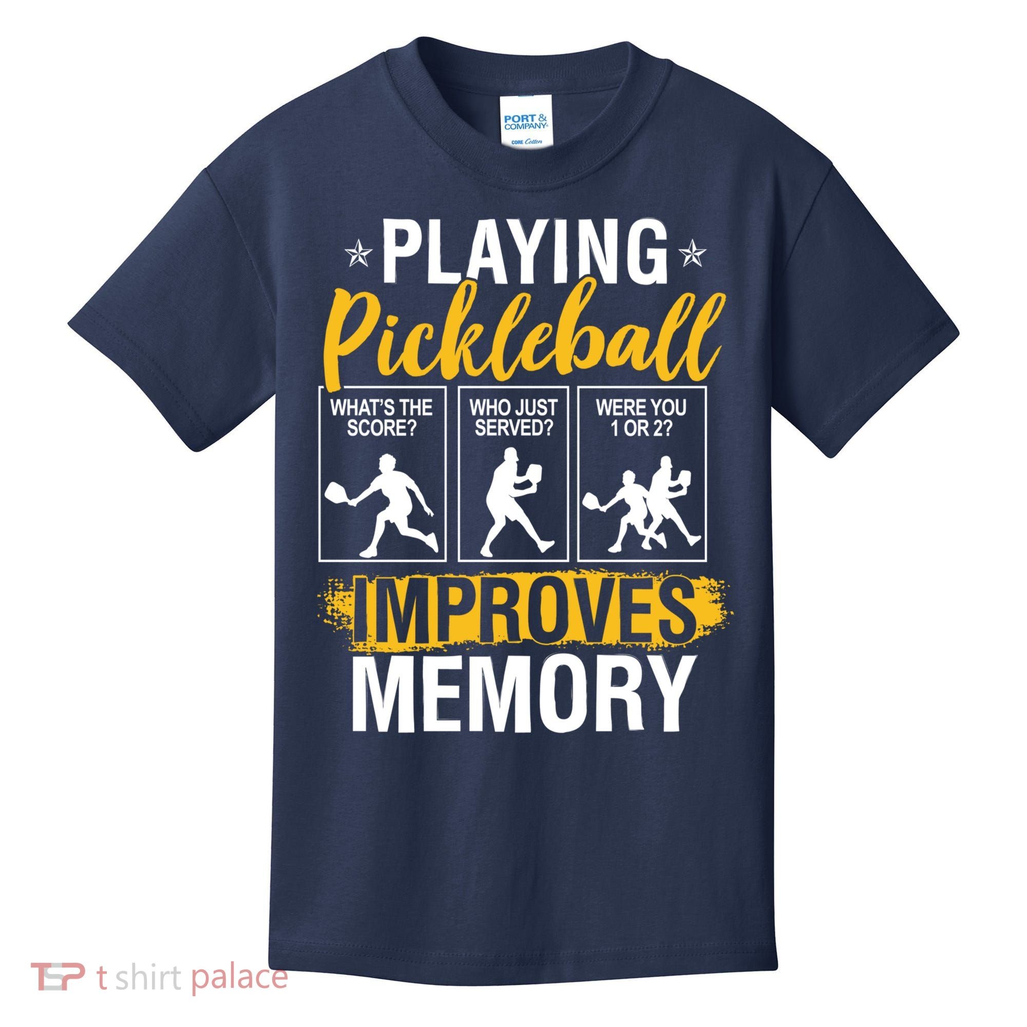 Funny Pickleball Memory Graphic Pickleball Player Kids T-Shirt