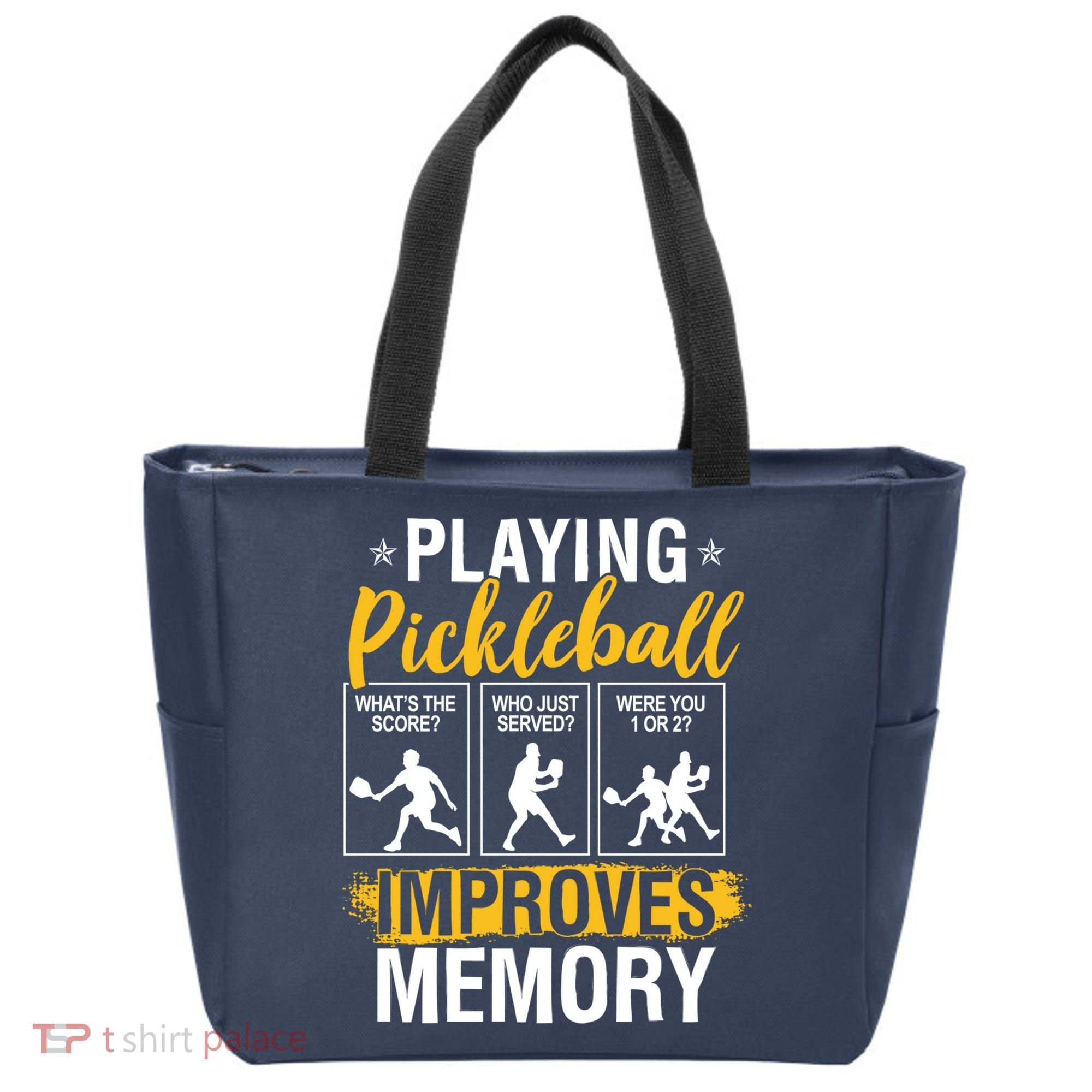 Funny Pickleball Memory Graphic Pickleball Player Tote Bag