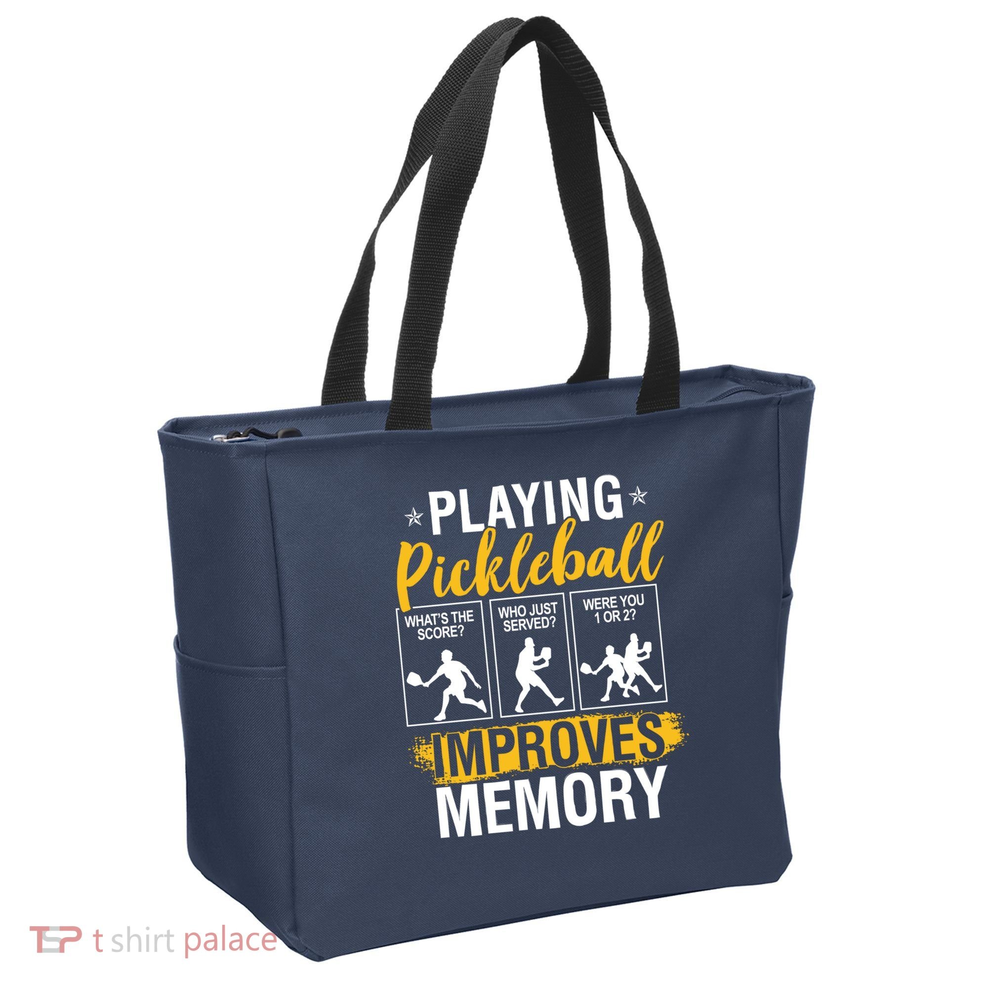 Funny Pickleball Memory Graphic Pickleball Player Tote Bag