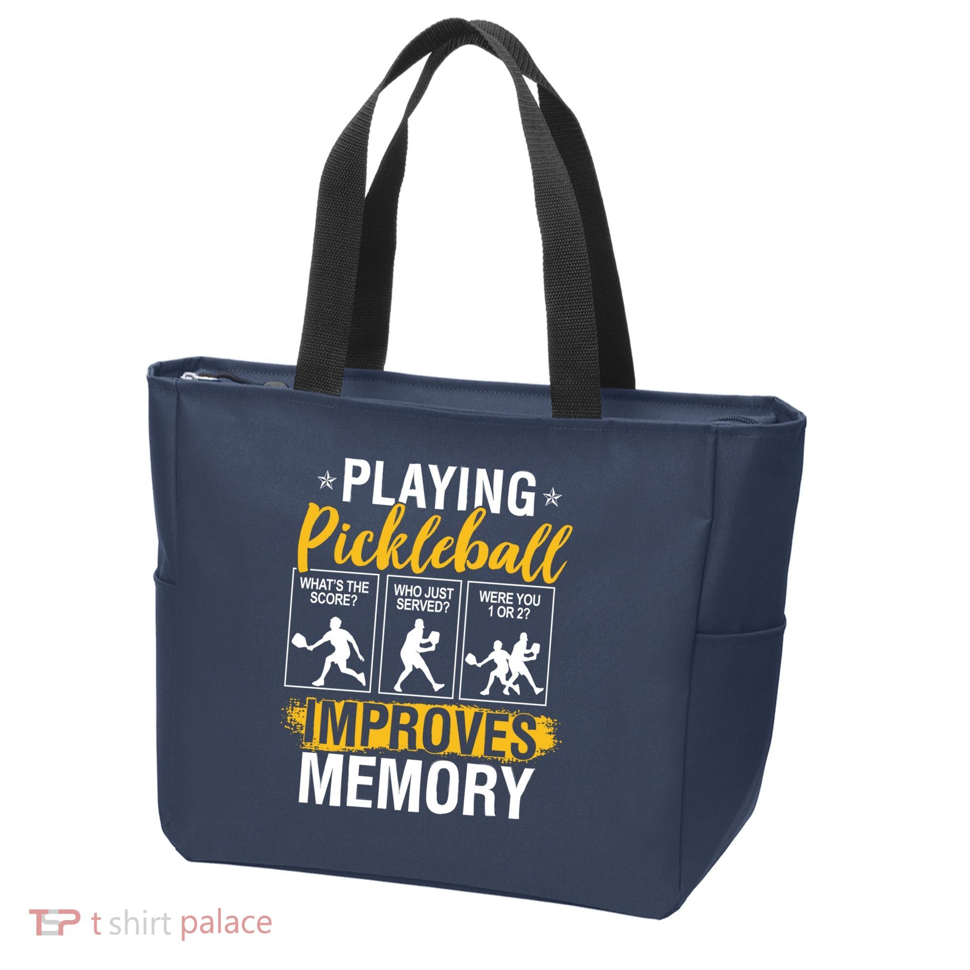 Funny Pickleball Memory Graphic Pickleball Player Tote Bag