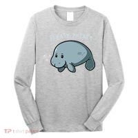 Floaty Potato Manatee Chubby Mermaid Funny Sea Cow Animal Long Sleeve Shirt thumb 0