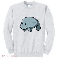 Floaty Potato Manatee Chubby Mermaid Funny Sea Cow Animal Sweatshirt thumb 0